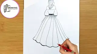 How to draw a girl for beginners || easy girl drawing #drawing #tutorial #easydrawing 