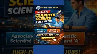 ISI Hiring Computer Science Scientists 🚀 #ISIRecruitment, #GovtJobs, #ComputerScienceJobs,