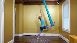 Aerial Yoga Modifications: Warrior 1