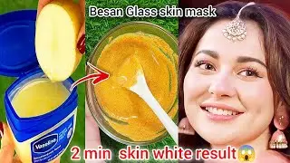 Winter Vaseline Hack for whitening😍 Besan Vaseline Skin Glow Mask Skin white remove tanning#skincare