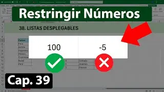 Restringir Ingreso de ciertos Números en Excel (Validación de números)