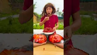 little brother also wants to eat spicy chili 🌶😂 #shorts #funnyshorts #funnyvideo
