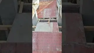 We are constructing a 6 \times 4 feet rectangular frame right in the center of the staircase