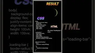 Loading animation using HTML CSS #shorts #shortsfeed