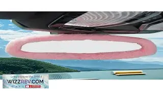 1pc Fluffy Cute Rearview Mirror Cover Automotive Interior Decorations For Women Review