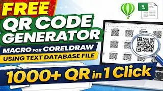 Free CorelDRAW QR Code Generator Macro |  Bulk QR from Text Database