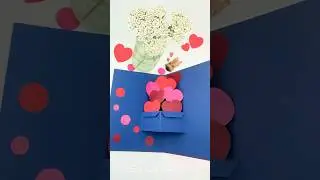 DIY Love Gift Card Idea #easyvibeart #diy #diycrafts #diyideas #papercraft #giftideas #gift #shorts