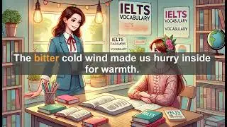 IELTS 6.5 Vocabulary Lesson: Bitter - Meaning, Common errors, Synonyms and Antonyms