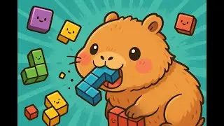 La minicapybara se come las fichas del Tetris