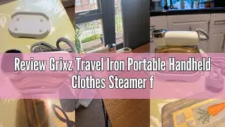 Review Grixz Travel Iron Portable Handheld Clothes Steamer for Wrinkle-Free Clothes On the Go - Stea
