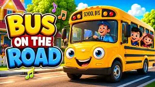 🚍Bus on the Road Goes Zoom Zoom Zoom 🚍 | 👧School Bus Song for Kids🌈 | 👦Fun Nursery Rhymes for Kids🎵🎒