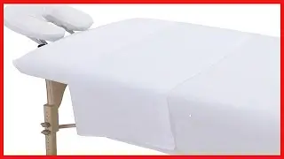 London Linens Polycotton Massage Table Cover Sheet 3 Piece Set (White)