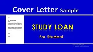 How to write an application for Study Loan for student | Letter for Study Loan