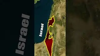 Tiny Country, Big Power: How Small Is Israel?🇮🇱🌍 #geostory #israel