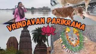 Vrindavan Parikrama🪈🪷|| Hum log gye Vrindavan|| Vanshita Mishra vlogs|| vmvlogs 