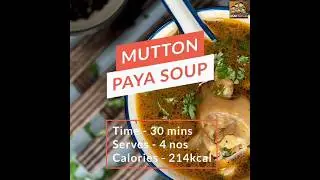 Mutton Paya Soup Recipe 🥣 #food #muttonsoup  #kidshealthysoup