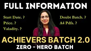 Achievers Batch 2.O Full information || English With Rani Ma'am