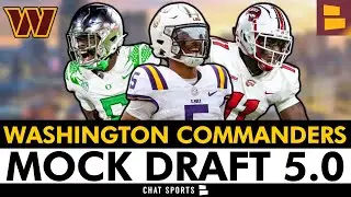 Commanders 7-Round Mock Draft: Jayden Daniels Becomes The Chosen One! | Commanders Draft Rumors