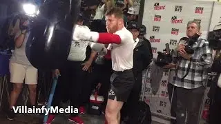 MONSTER CANELO WORKOUT FOR CHAVEZ JR; LOOKING MASSIVE, EXPLOSIVE & POWERFUL