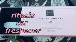 Rituals of Sakura car air freshener | How to use rituals car air freshener| #rituals
