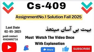 Cs409 Assignment solution 1 2025 💯 percent correct solution