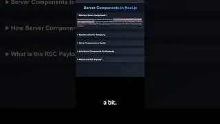 Что на самом деле представляют собой серверные компоненты в Next.js? #nextjs #reactjs