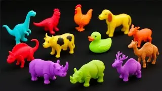 Cleaning animals cow duck goose horse chicken elephant crocodile goat bear dog zebra dinosaur