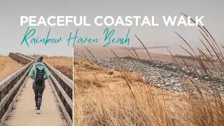 Rainbow Haven Beach in the Fog &ndash; A Peaceful Coastal Escape 🌊