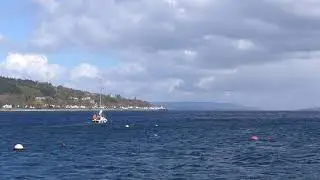 Florence Corribee leaving Holy Loch Marina