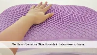 Breathable, Pressure-Relieving Cervical Neck Pillow for Sleep, TPE Pillow for Pain Relief