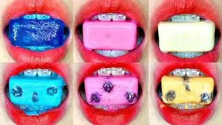 asmr ICE MILK CHIASEED COCA COLA COLOR TAPIOCA PEARLS (BOBA) eating sounds