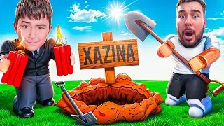ROBLOX. OTA BOLA BELKURAKLAR BILAN YER QAZIB XAZINA TOPMOQCHIMIZ