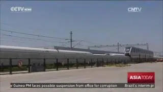 Positive China - China's first permanent magnetic monorail train successful test run 28/05/2016