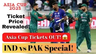 Asia Cup 2025 Ticket Prices Announced &ndash; Special Package for India vs Pakistan Clash!