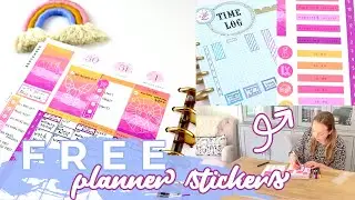 Free Printable! Happy Planner Stickers | Benefits of Time Tracking | Functional Planning
