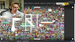 Xqc the end of r/place everything turns white