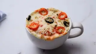 1 Minute Mug Pizza In Microwave
