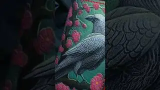 #passportholder #ravens #crow #leathercraft #wallet #leatherart