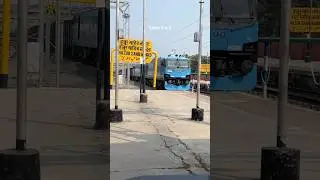 WAG-12 Locomotive Arrival with Heavy Freight Train at the Station 🔥💪😱 #railway #wag12