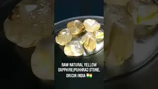 Natural Raw Yellow Sapphire Stone
