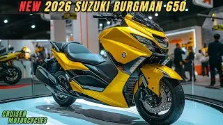 Suzuki Burgman 650 2026 года | Король макси-скутеров возвращается! Обзор двигателя, характеристик...