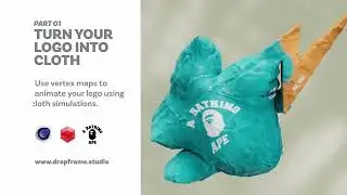 Cinema 4D Tutorial: Bape Cloth Logo, Part 01