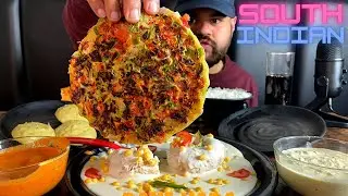 SOUTH INDIAN FOOD MUKBANG I DAHI VADA I IDLI SAMBAR I ASMR EATING SHOW I EATING SOUNDS I INDIAN FOOD