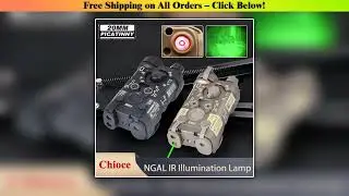 Tactical NGAL IR Illumination LED Flashlight Red Green Blue Dot IR Laser Sight NGAL L3 Hunting