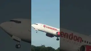 Corendon B737 take of ar Hamburg Airport #remix #music #funk #musica #dj #aviation #hamburgairport