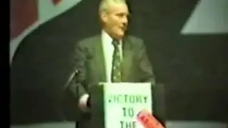 Tony Benn speaking at Militant tendency rally