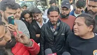 #highvoltage drama in Jammu