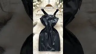 Black Satin Dress With Ruched Bodycon Design - Luulla.com ✨ #fashion #foryou #blackdress #partywear