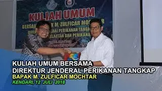 [EVENT] Direktur Jenderal Perikanan Tangkap beri Kuliah Umum Mahasiswa Pascasarjana  UHO Kendari