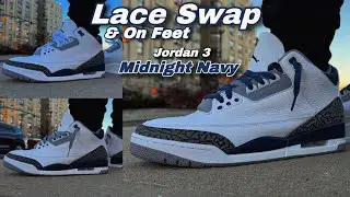 Lace Swap - Jordan 3 Midnight Navy
